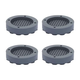TopHomer 4 Pcs Washing Machine Feet Pads, Normal Washer Stabilizer Noise Cancelling Vibration Isolation Mat for Dryer, Washing Machine and Dishwasher (Grey)