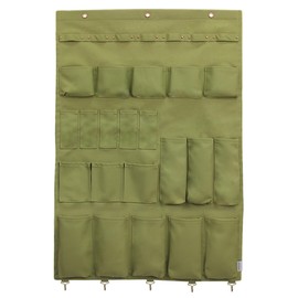Canvas Wall Organizer for Garden Tool, Hand Tools, Stationery, Craft Items and Sewing Supplies,Green
