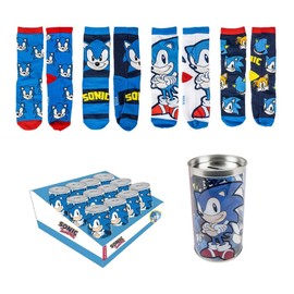 CERDÁ LIFE'S LITTLE MOMENTS Unisex Children's Pack Calcetines 4 Piezas Sonic Socks, Colourful, 31-34, Colourful