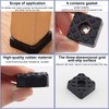 alwaiiz Pack of 30 square rubber buffers, rubber feet, screwable