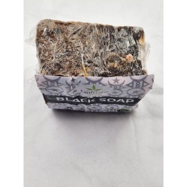 100% Pure 3-PK Raw African Black Soap 1 LB - Unrefined Ghana 100% Pure Natural Organic