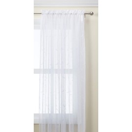Habitat Hathaway Embroidered Window Panel, White