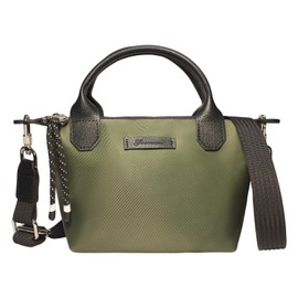 Designer Mini Tote Bag for Women - Lightweight Crossbody Purse with Adjustable Dual Straps (2-Way Carry), Olive Green, Mini