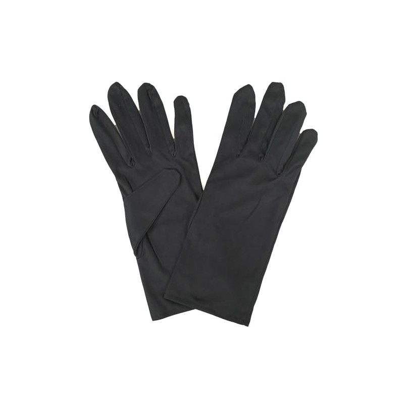 Microfiber Gloves White white double-sided 100 Micro Fiber , blk