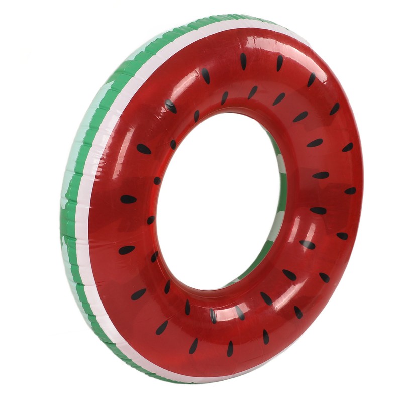 Watermelon Pool Float 16.5in Inner Diameter Inflatable Watermelon Design Eco