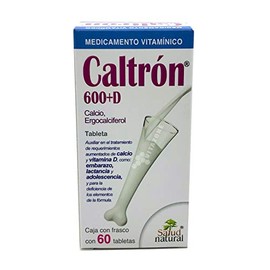 Caltrón 600 D Calcio Vitamina D 60 tabletas Salud Natural