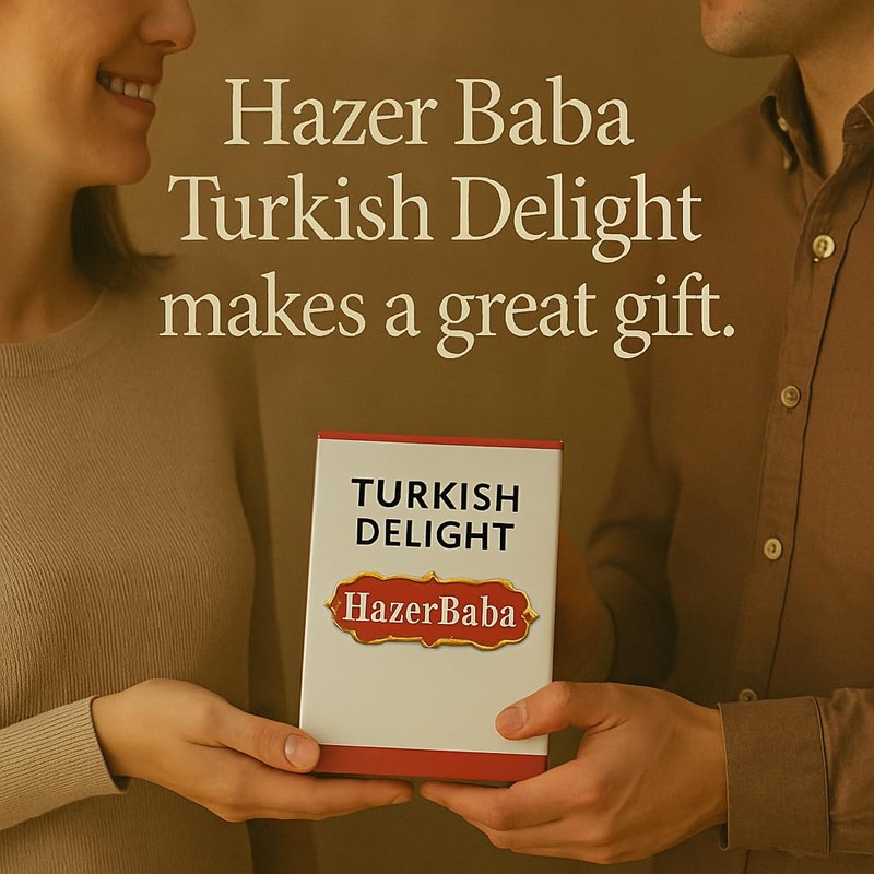 Hazer Baba Turkish Delight Candy, Mixed Nuts with Rose, Lemon