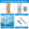 RailinGo 50Pack 1/8" Invisible Cable Railing Kit, T316 Stainless Steel