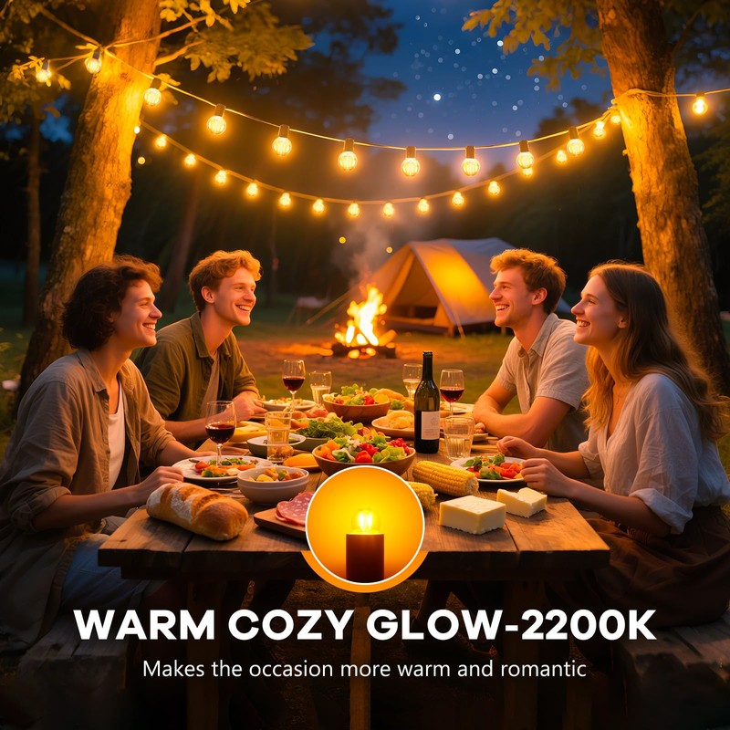 SCNNC G40 1W Low Wattage Light Bulbs Equivalent to 20