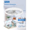 Passky 20” Low Profile Ceiling Fan with Lights and Remote,