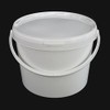 10 Litre Airtight Food Grade White Catering Mixing Plastic Buckets with Lid – Heavy Duty Industrial Catering Kitchen Quality