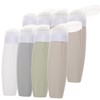 Baluue 8pcs Travel Bottles Toiletries Containers for Shampoo Conditioner Body
