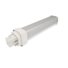 E-Simpo 11W LED GX24Q 4-pin Base Light Bulb Replace PL-C 26W CFL GX24/G24Q Horizontal LED PL Retrofit Lamp Frosted Side Light Cold White 180D Beam Angle (Remove/Bypass The Ballast)