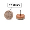 High Quality Felt Glides with Nails, 5 mm Thickness –