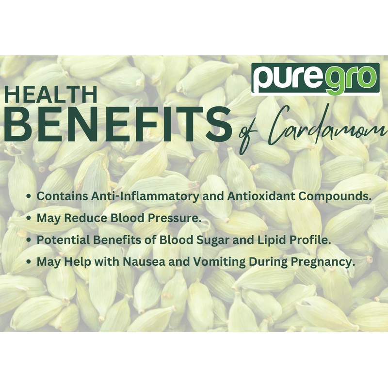 Whole Green Cardamom (Puregro) 50g