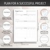 Project Planner Notepad - Project Management Organizer Desk Pad -