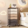 Rolling Storage Cart with Drawers,Utility Cart with 6 Large Drawers