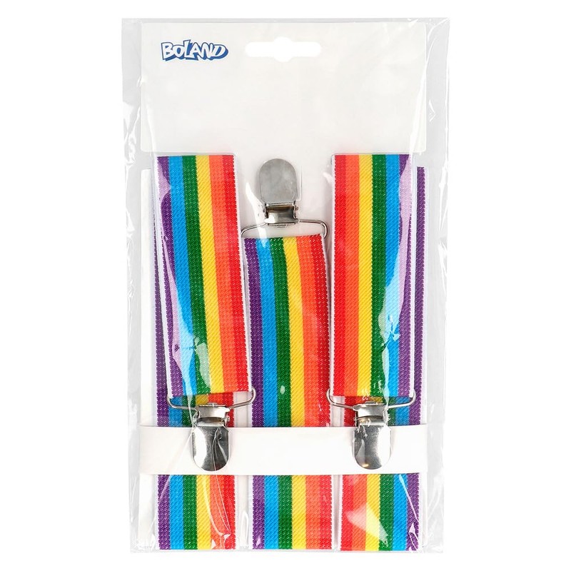 Boland 00596 Rainbow Pride Suspender Braces