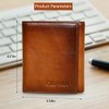 Ciephia Men's Genuine Leather Trifold Wallets with ID Window, RFID