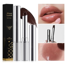 2PCS Honey Lipstick, Black & Pink Tinted Lip Balm Set - Hydrating and Nourishing Moisturizing Care for Dry Lips - Long Lasting Makeup,Black & Pink