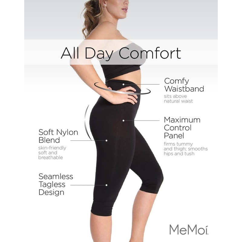 Double Agent High Waist Shaping Capris - SlimMe by MeMoi