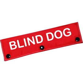 Visual Impairment Dog Leash Sleeve Blind Dog Dog Leash Wrap Wrap Alert Hanging ID Patch Tag Pet Birthday Gift(Blind Dog-Sleeve)