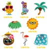 DIELOVEHUA Pack of 8 Iron-On Patches, Summer Embroidered Patches, Hawaii