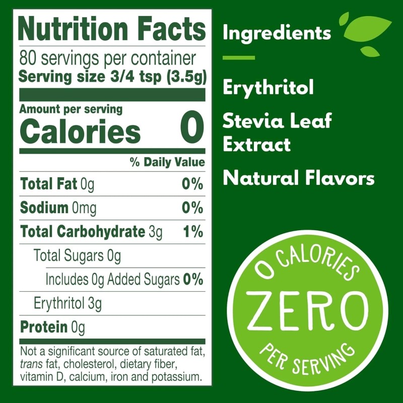 Truvia Spoonable Original Calorie-Free Stevia Sweetener 9.8oz Jar