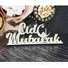 Melis Deko-Schriftzug - Eid Mubarak – Schild aus Holz in