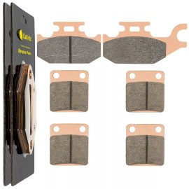 Caltric Brake Pads for Yamaha Kodiak 400 YFM400 Front Rear Brakes 2000-2002