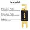 Chanzon 5pcs 150A ANL Gold Plated Bolt Fuse