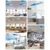 Magnetic Light Cover for Classroom Drop Ceiling,4 Pack 4x2 Ft