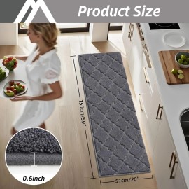 COSY HOMEER Soft Kitchen Floor Mats for in Front of Sink Super Absorbent Kitchen