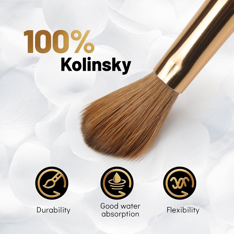Acrylic Brush for Nails Aokitec 100% Sable Kolinsky Nail Brush