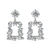 BriLove Statement Drop Earrings Boho Bohemian Style Rhinestone Marquise Rectangle