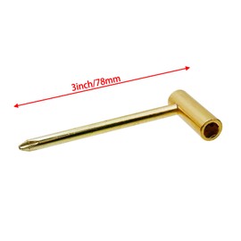 Savagrow Taylor Guitar Truss Rod Wrench 1/4" Nut Driver with Cross Screwdriver Metal Adjustment Wrench, Gold