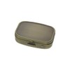 Daio Manufacturing B325-2 Square Portable 2-Compartment Accessory Case, Stainless Steel,