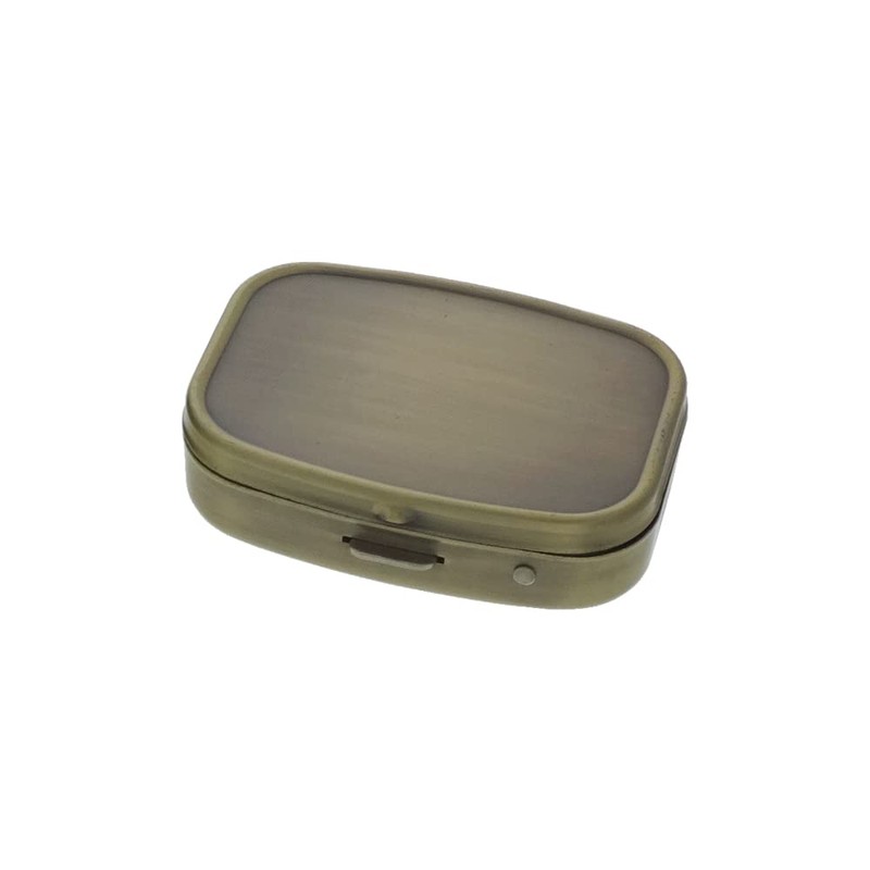 Daio Manufacturing B325-2 Square Portable 2-Compartment Accessory Case, Stainless Steel,