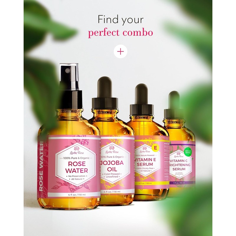 Rose Water Spray for Face by Leven Rose - Pure