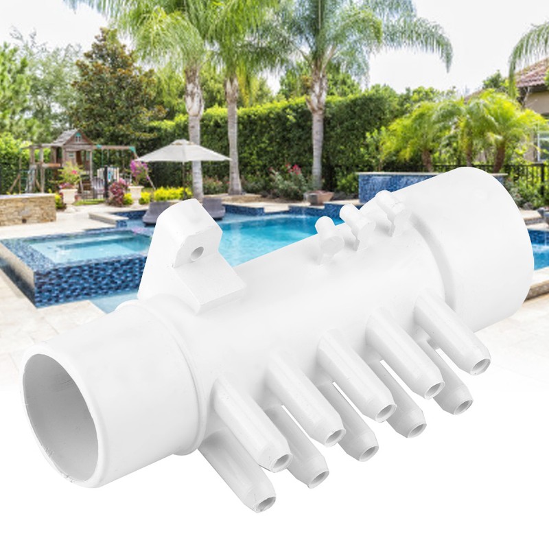 1.5in 10mm 10 Port PVC Pool Plumbing Manifold Hot Spring