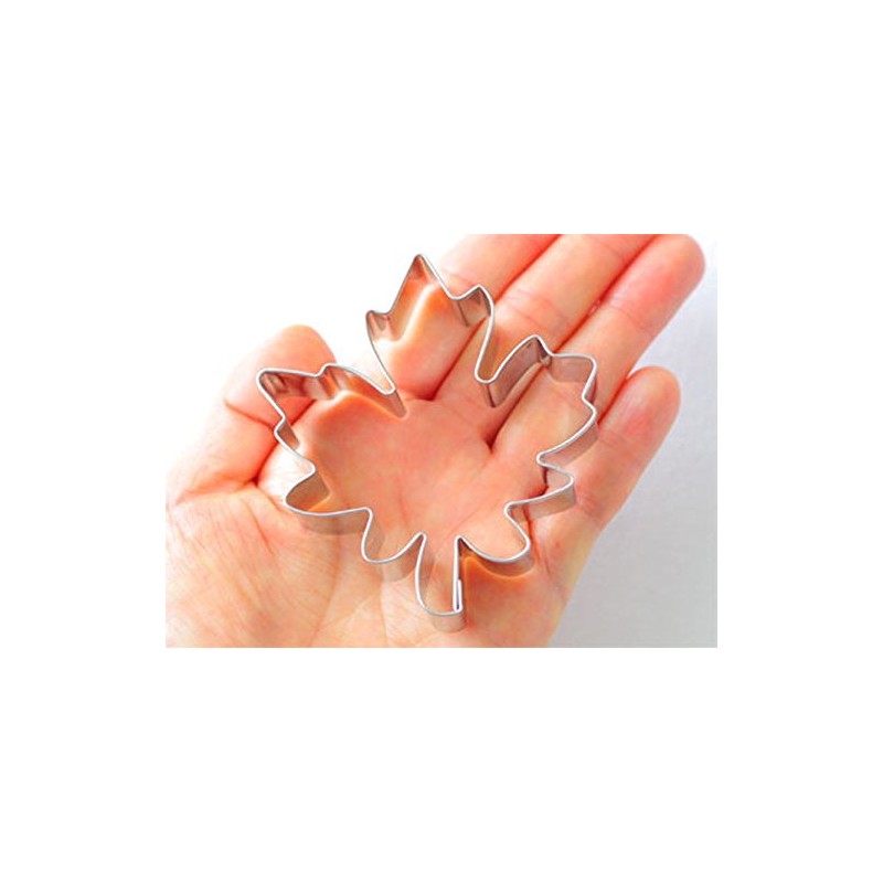 cotta STADTER 89195 Cookie Cutter, Maple Leaf, Silver, 3.1 inches