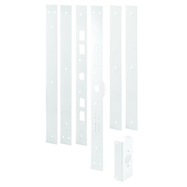 Prime-Line U 11026 Jamb Repair and Reinforcement Kit, 59-1/2 In. Installed, Steel Construction, White (1 Kit)