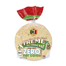 Olé Xtreme Wellness® Street Taco ZERO Net Carbs | 5" Tortillas Size |Keto Certified | 10.8 oz.| 14 Count (Pack of 16)