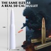 White Bullet Antenna 50 Cal Bullet Car Truck Antenna Truck