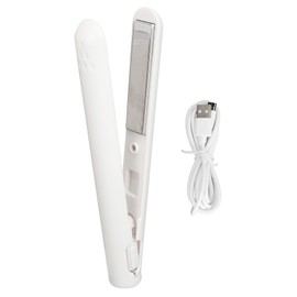 Hair Straightener Even Heating Constant Temperature Portable Hair Straightening Flat Iron for Hair Bangs White