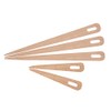 Ejoyous Agujas de tejer de madera, 5 piezas, ojos grandes,