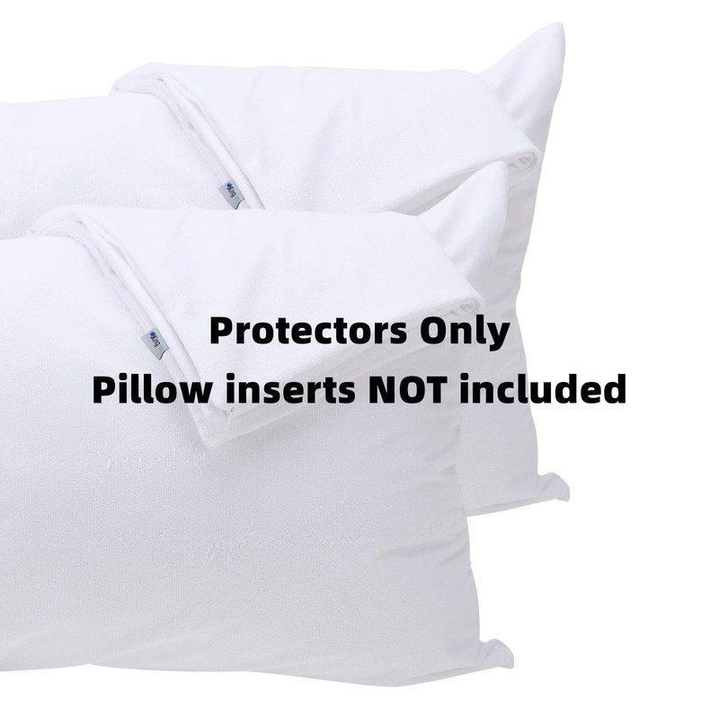 Kingnex 4 Pack Feather Proof Pillow Protectors King Size with