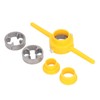 6Pcs PVC Pipe Threader Set 1/2 3/4 1in NPT Tap