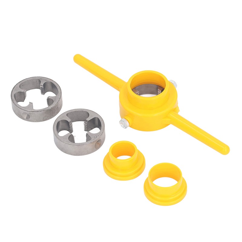 6Pcs PVC Pipe Threader Set 1/2 3/4 1in NPT Tap