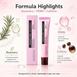 Rosemary PDRN Scalp Serum - Lightweight Care for Fuller Thicker Hair Fast-Absorbing, Applicator for Flake-Prone Dry Scalp, Cooling, Non-Greasy, Lightweight Thickening Care